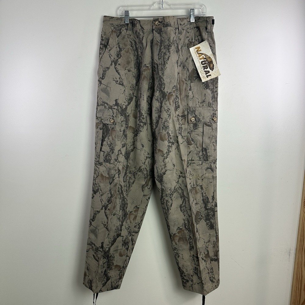 Natural Gear Classic Winter 100% Cotton Pants Mens XL Camo Cargo Hunting NWT